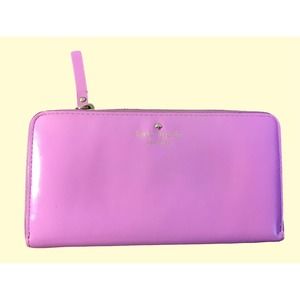 Kate Spade Pink Continental Patent Leather Wallet